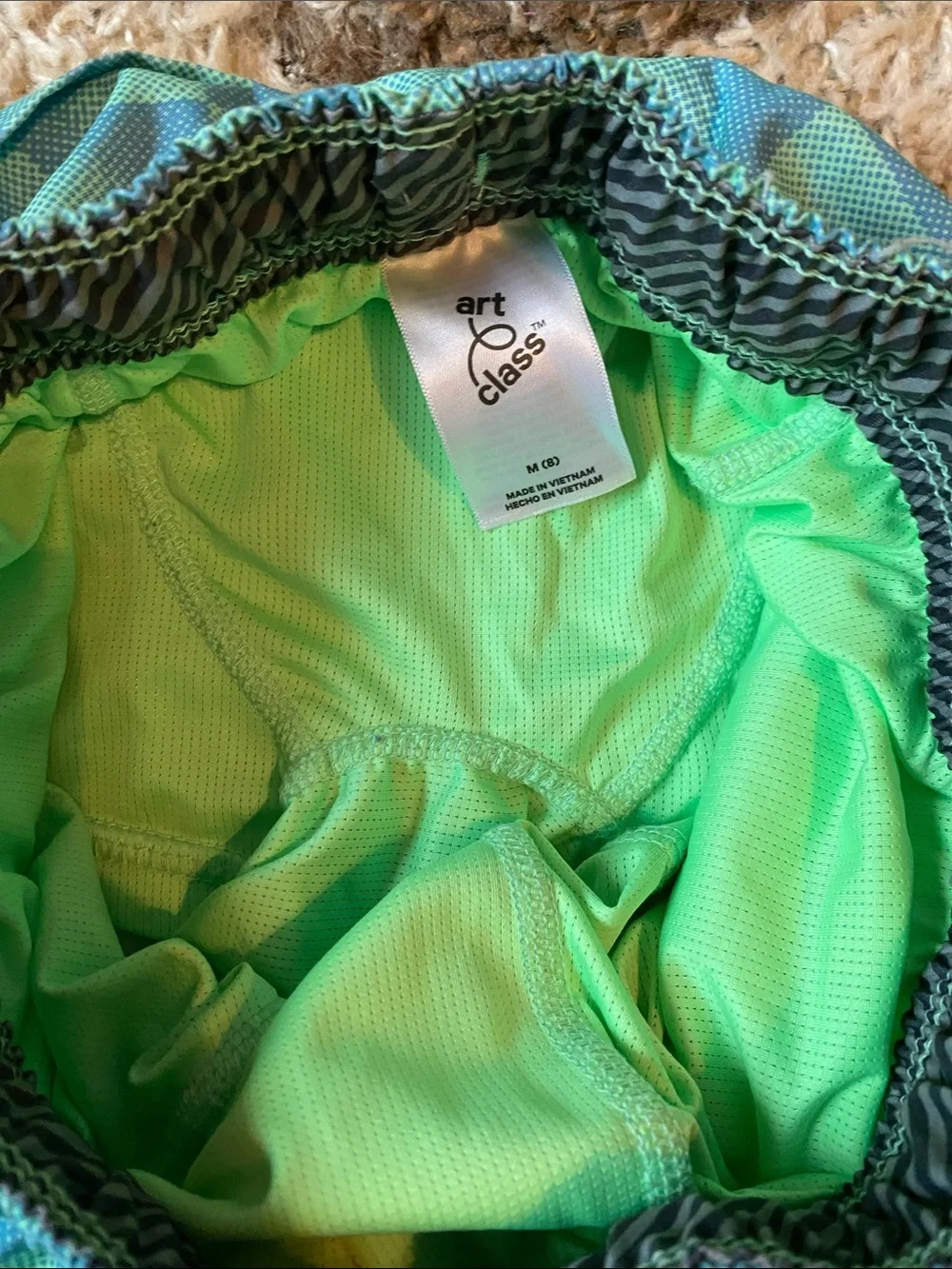 Boys Swim trunks and rash guard